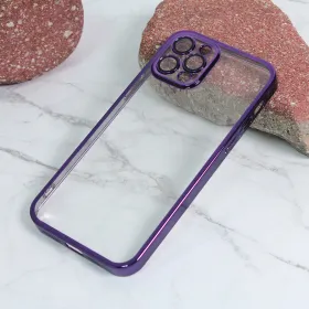 Futrola - maska Pro Color za iPhone 12 Pro 6.1 ljubicasta.