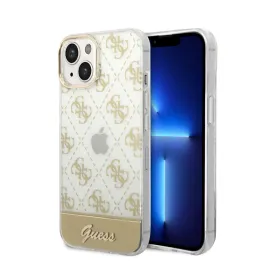 Futrola - maska Guess Hc 4G Electro Script za iPhone 14 6.1 zlatna (GUHCP14SHG4MHG).