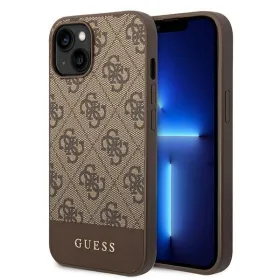Futrola - maska Guess Hc PC/TPU 4G Bottom Stripe za iPhone 14 6.1 braon (GUHCP14SG4GLBR).