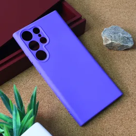 Futrola - maska Teracell Giulietta za Samsung Galaxy S23 Ultra mat ljubicasta.