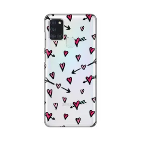 Silikonska futrola - maska print Skin za Samsung A217F Galaxy A21s Heart Pattern.