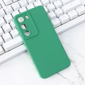 Futrola - maska Silikon Pro Camera za Samsung S911 Galaxy S23 5G tamno zelena.