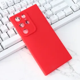 Futrola - maska Silikon Pro Camera za Samsung S918 Galaxy S23 Ultra crvena.