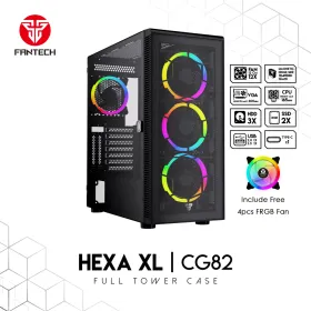 Kuciste Gaming Fantech CG82 Hexa XL crno.