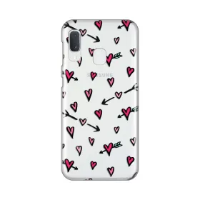 Silikonska futrola - maska print Skin za Samsung A202 Galaxy A20E Heart Pattern.