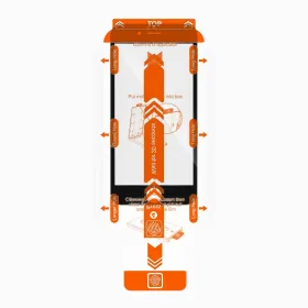 Zaštino staklo (glass) 2.5D dust free za iPhone 7/8/SE crni.