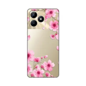 Silikonska futrola - maska print Skin za Realme C53 Rose Flowers.