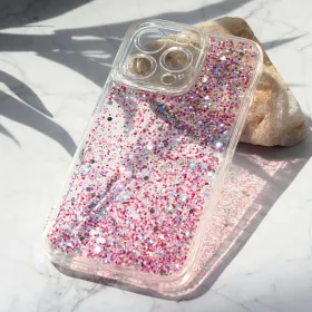 Futrola - maska Glitter za iPhone 13 Pro 6.1 ljubicasta.