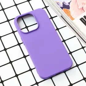 Futrola - maska Nano Silikon za iPhone 15 Pro 6.1 ljubicasta.