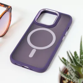 Futrola - maska Magsafe colorful za iPhone 15 Pro 6.1 ljubicasta.