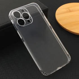 Silikonska futrola - maska Ultra Thin with pluggy za iPhone 15 Pro Max 6.7 Transparent.