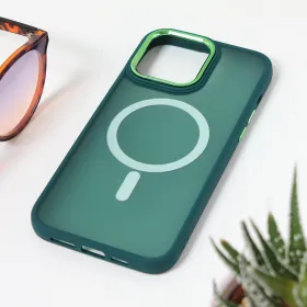 Futrola - maska Magsafe colorful za iPhone 15 Pro Max 6.7 tamno zelena.