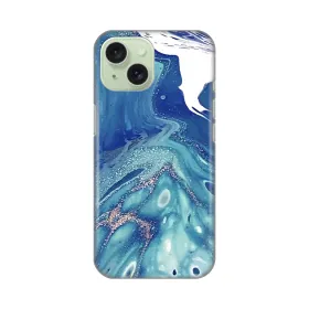 Silikonska futrola - maska print za iPhone 15 6.1 Blue Marble.
