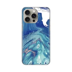 Silikonska futrola - maska print za iPhone 15 Pro Max 6.7 Blue Marble.