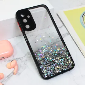 Futrola - maska Frame Glitter za Samsung A245 Galaxy A24 4G crna.