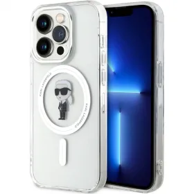 Futrola - maska Karl Lagerfeld Hc Magsafe IML Ikonik za iPhone 15 Pro 6.1 Transparent (KLHMP15LHFCKNOT).