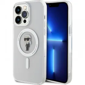 Futrola - maska Karl Lagerfeld Hc Magsafe IML Ikonik za iPhone 15 Pro Max 6.7 Transparent (KLHMP15XHFCKNOT).