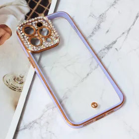 Futrola - maska Cirkon Camera za iPhone 15 Pro Max 6.7 ljubicasta.