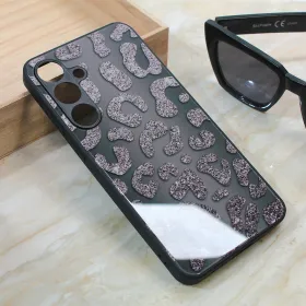 Futrola - maska Shiny glass za Samsung S926B Galaxy S24 Plus crna.