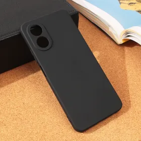 Silikonska futrola - maska Ultra Thin za Oppo A38 mat crna.