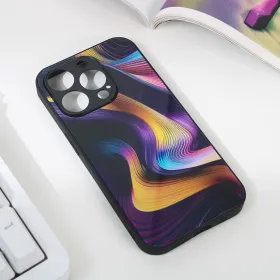 Futrola - maska Abstract za iPhone 15 Pro 6.1 tamno ljubicasta.