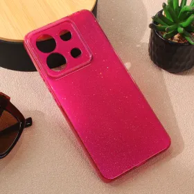 Futrola - maska Sparkle Dust za Xiaomi Redmi Note 13 Pro 5G bordo.