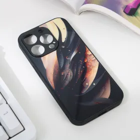 Futrola - maska Abstract za iPhone 15 Pro 6.1 crna.