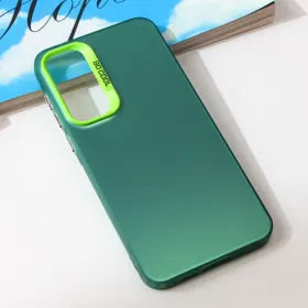 Futrola - maska Clear za Samsung A556 Galaxy A55 5G zelena.