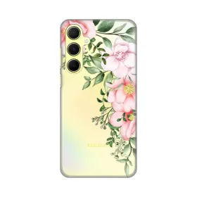 Silikonska futrola - maska print Skin za Samsung A556 Galaxy A55 5G Gentle Rose Pattern.