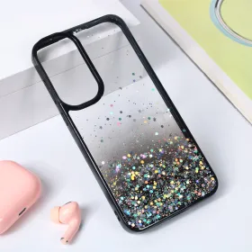 Futrola - maska Frame Glitter za Samsung A556 Galaxy A55 5G crna.