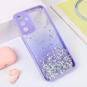 Futrola - maska Frame Glitter za Samsung A156 Galaxy A15 5G ljubicasta.