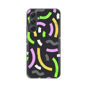 Silikonska futrola - maska print za Samsung A546B Galaxy A54 5G Happy Lines gray.