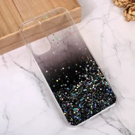 Silikonska futrola - maska Glitter za Samsung A256 Galaxy A25 5G crna.