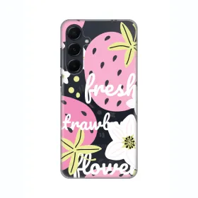 Silikonska futrola - maska print Skin za Samsung A556B Galaxy A55 Fresh Pink.