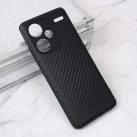 Futrola - maska Carbon fiber za Xiaomi Redmi Note 13 Pro Plus crna.