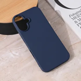 Futrola - maska Teracell Giulietta za iPhone 16 6.1 mat tamno plava.