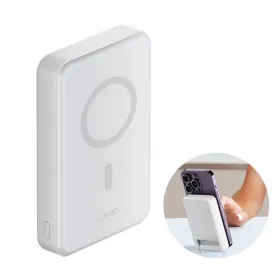 Back up baterija LDNIO PQ16 10000mAh, 15W wireless, sivo bela.