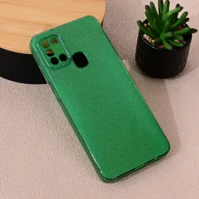 Futrola - maska Sparkle Dust za Samsung A217F Galaxy A21s zelena.