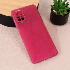 Futrola - maska Sparkle Dust za Samsung A715F Galaxy A71 bordo.