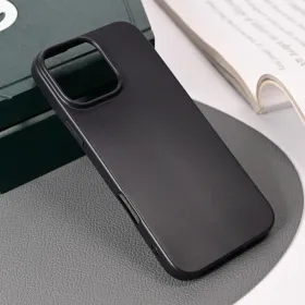 Silikonska futrola - maska Skin za iPhone 16 Pro Max 6.9 mat crna.