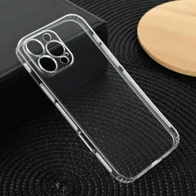 Silikonska futrola - maska Ultra Thin with pluggy za iPhone 16 Pro Max 6.9 Transparent.