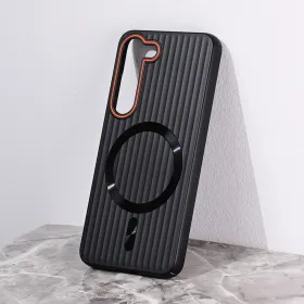 Futrola - maska Magsafe Stripe za Samsung S911B Galaxy S23 crna.