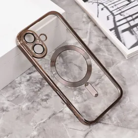 Futrola - maska Magsafe Lux za iPhone 16 6.1 siva.