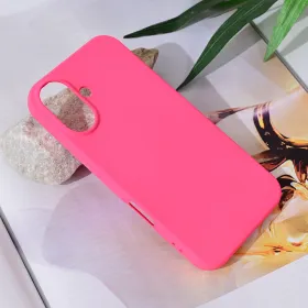 Futrola - maska Teracell Soft Velvet za iPhone 16 6.1 pink.