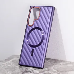 Futrola - maska Magsafe Stripe za Samsung Galaxy S23 Ultra ljubicasta.