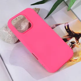 Futrola - maska Teracell Soft Velvet za iPhone 16 Pro 6.3 pink.