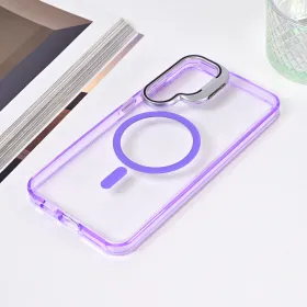 Futrola - maska Magsafe Transparent za Samsung S926B Galaxy S24 Plus ljubicasta.