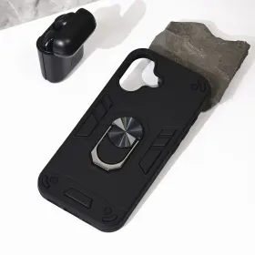 Futrola - maska Hard Ring za iPhone 16 6.1 crna.