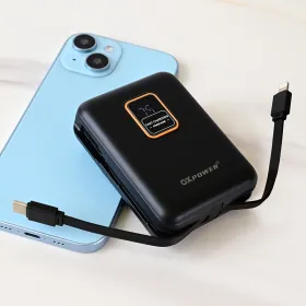 Power bank prenosiva baterija Oxpower PDW11 PD QC 22.5W 12000 mAh crna.