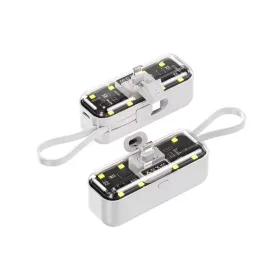 Power bank prenosiva baterija privezak Oxpower 5000mAh lightning bela.